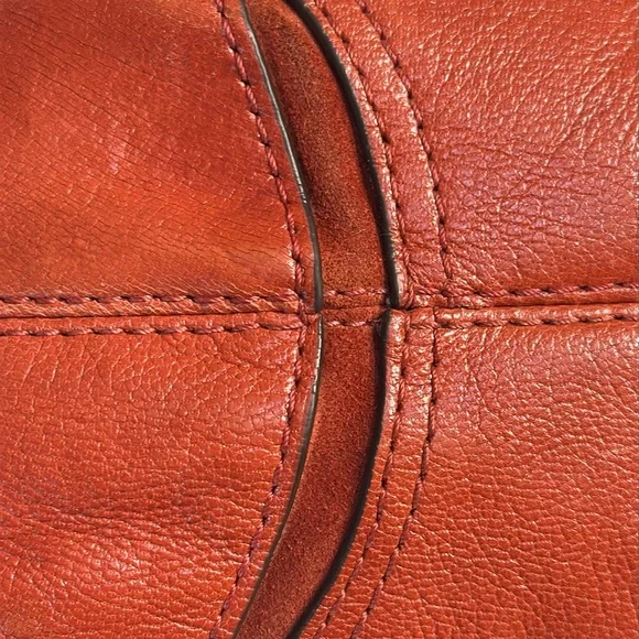 Coach Flagship Chelsea Curry Orange Leather Shoulder Bag - Picture 12 of 16